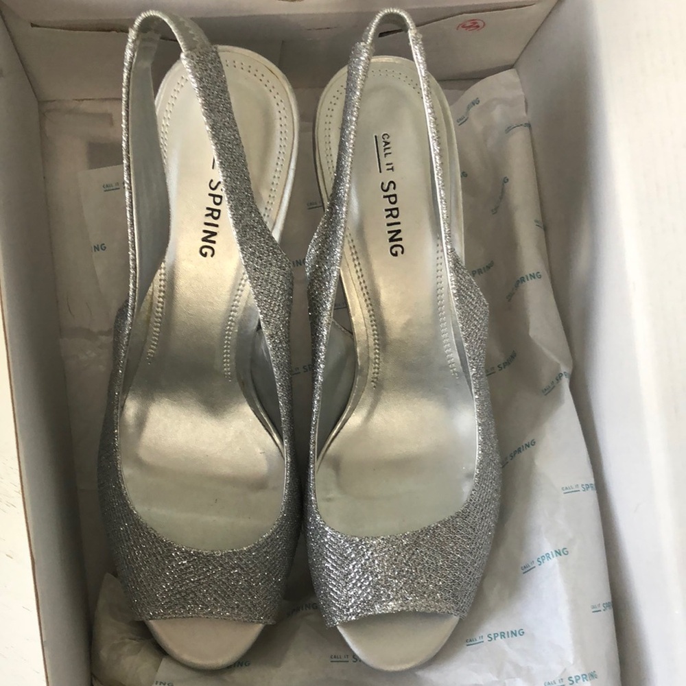 Call It Spring Silver Women's Shoes - Picture 6 of 8